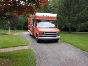 Water Damage and Mold Removal Truck Going To Job Site