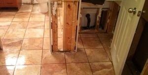 Restoration Of Water Damaged and Mold Infested Bathroom